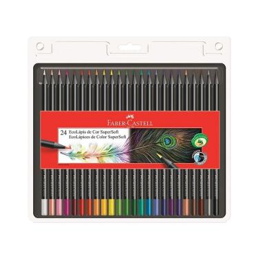 Imagem de Lápis de Cor Eco SuperSoft - 24 Cores - Faber Castell