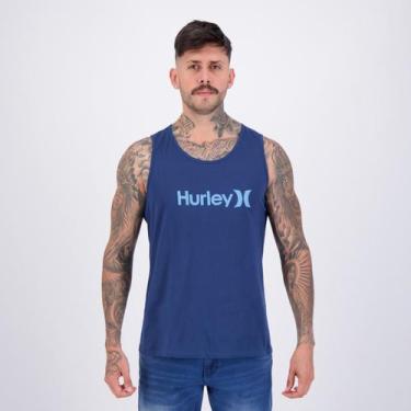 Imagem de Regata Hurley Silk O&ampO Solid Azul Marinho, M