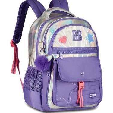Imagem de Mochila Rebecca Bonbon Holo Shine - RB27021 - ROXO - CLIO STYLE