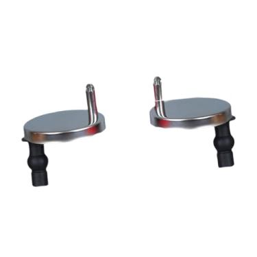 Imagem de Baoblaze Kit com 2 parafusos de dobradiça para assento de vaso sanitário, fixadores superiores de substituição para assento de vaso sanitário, 45mm