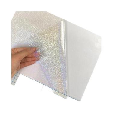Imagem de Filme De Laminação Holográfico Autoadesivo Tamanho A4, 50 Folhas, Ades