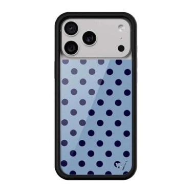 Imagem de Capa para celular com estampa de bolinhas de morango para iPhone 17, 16 Pro Max, 12, 13, 14, 15 Plus e 17 Pro. Capa protetora fofa, modelo NS591,2, para iPhone 17 Pro Max.