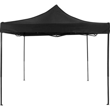 Imagem de Tenda Gazebo Dobrável Pagoda 3m X 3m Preta Bel Fps 60 Epóxi