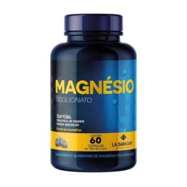 Imagem de Magnésio Bisglicinato 750mg 60 Cápsulas La San Day-Unissex