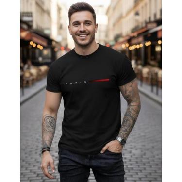 Imagem de Camiseta Estampada Paris Masculina Algodão Premium Estilosa - Versitz,