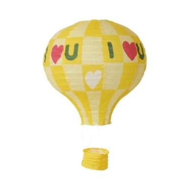 Imagem de Lanternas De Papel Em Forma De Balão De Ar Quente DIY De 12 Polegadas 