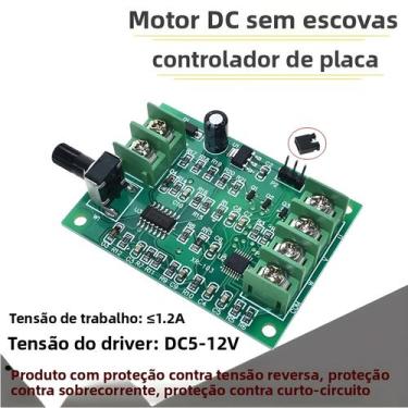 Imagem de Placa Controladora De Motor DC Sem Escovas 5V 12V Com Proteção Contra 
