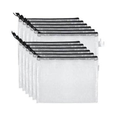 Imagem de Pasta De Arquivos Plástica Com Zíper À Prova d'Água E Resistente a Ras