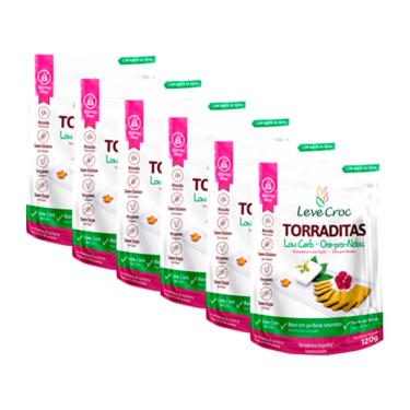 Imagem de Kit 6X: Torraditas Ora Pro Nobis Low Carb Sem Glúten Leve Crock 120g