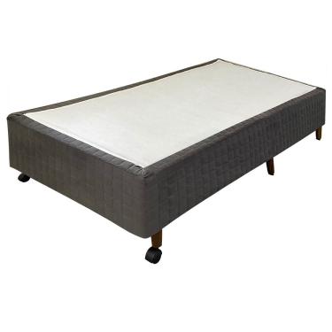 Imagem de Base para Cama Box Solteiro New Tecnopedic 88x188 Castor - Cinza