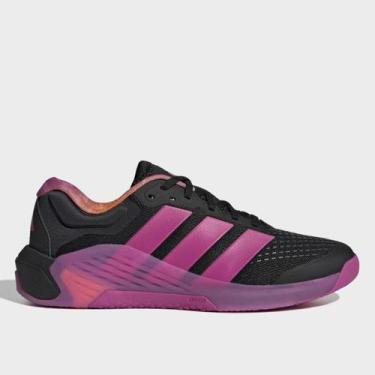 Imagem de Tênis Adidas Dropset 4 Power Trainer Feminino, Preto, Rosa, 35