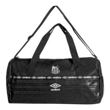 Imagem de Bolsa Santos Viagem 2023/24 Umbro Clubes, Único, Preto, Masculino