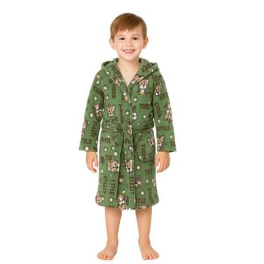 Imagem de Roupão Infantil em Microfibra Soft - Sogni Belli, 4, Leão