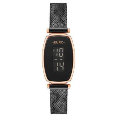 Imagem de Relógio Euro Feminino Fashion Fit Glam Preto - EUJHS43AAC/4P Relógio Euro Feminino Ff Glam Preto - E-Feminino