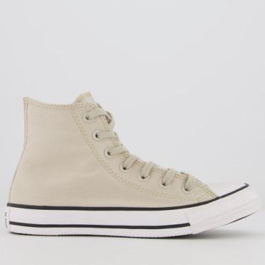 Imagem de Tênis Converse All Star Chuck Taylor Feminino Cano Alto Bege, 38