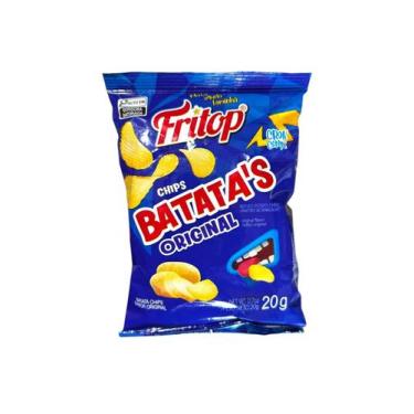 Imagem de Kit 30 Mini Batata Chips Fritop Tradicional Salgadinho 20G