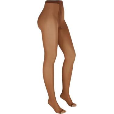 Imagem de Meia-Calça Dedinhos de Fora Trifil W06356 Fio 10, Marrom, EG