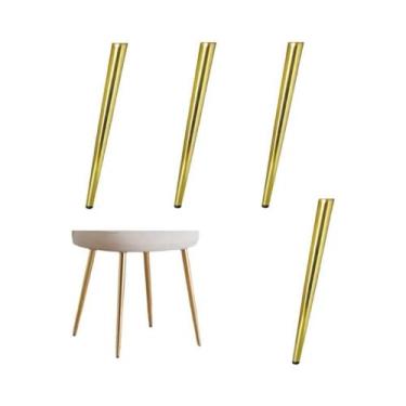 Imagem de Pés De Móveis De Metal (4 Peças) - Acessórios De Reposição Para Mesa, 