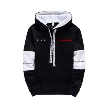 Imagem de Conjunto De Moletom Masculino Casual Para Outono E Inverno Com Estampa