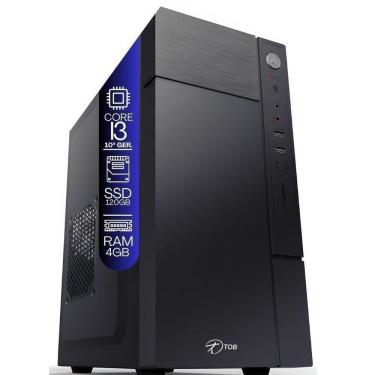 Imagem de Computador Tob Intel Core I3 10100f Com Ssd 120gb Memória 4gb Vga 1gb Windows 10 Trial Desktop Pc Cpu