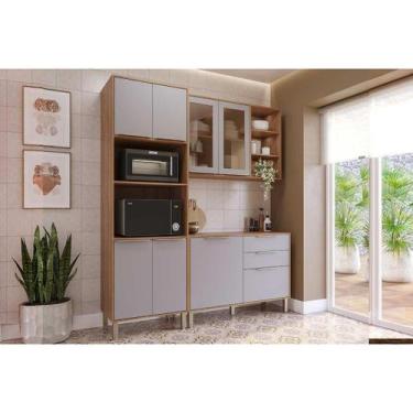 Imagem de Kit Modulado MGM 3 Peças Brilhante C3P55 Cinamomo/Platina