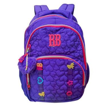 Imagem de Mochila De Costas Grande Juvenil Rebecca Bonbon Com Chaveiro, Lilás