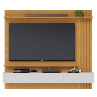 Imagem de Painel para TV Home Suspenso Juriti 1.8 Ripado Naturale Off White Matte - Colibri