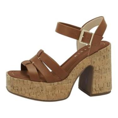 Imagem de Sandália Feminina Salto Bloco Elegante Moderna Ramarim-Feminino