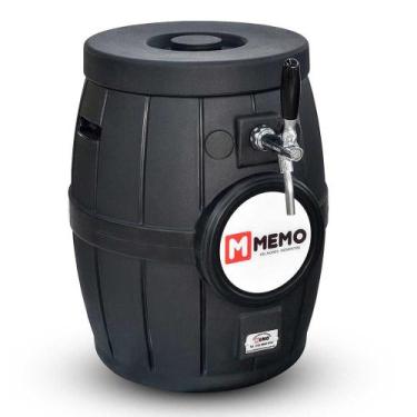 Imagem de Chopeira Gelo Barril Rotomoldado Memo - 1 Torneira Italiana - Preta - 