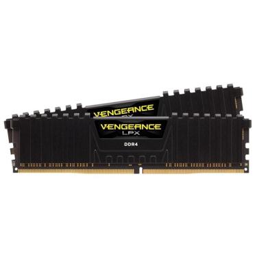 Imagem de Memória RAM Corsair Vengeance LPX 16GB (2x8GB), 2666MHz, DDR4, CL16, Preto - CMK16GX4M2A2666C16-Unissex