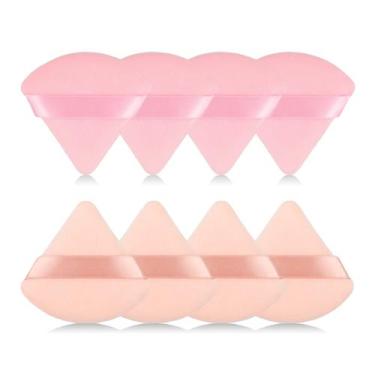 Imagem de Esponjas de maquiagem RAREIUS Triangular Powder Puff x8 Supersoft
