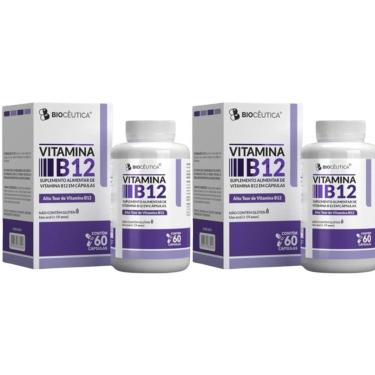 Imagem de Kit 2x Vitamina B12 Metilcobalamina Biocêutica 60 Capsulas-Unissex