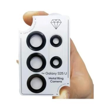Imagem de Protetor De Lente De Câmera Com Anel Metálico Para Samsung Galaxy S25U
