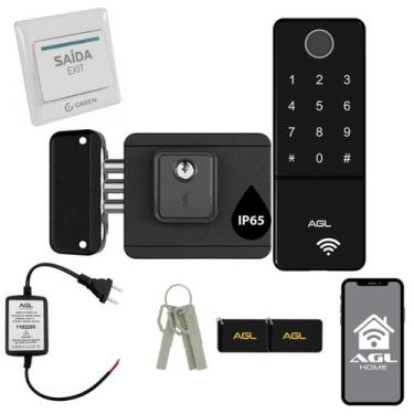 Imagem de Fechadura eletronica agl ultra touch + botoeira garen