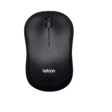 Imagem de Mouse Sem Fio Letron Compacto, 3 Botoes, 800 Dpi, Black Square