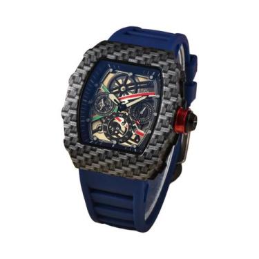 Imagem de Relógio masculino de moda casual europeu e americano em forma de barri