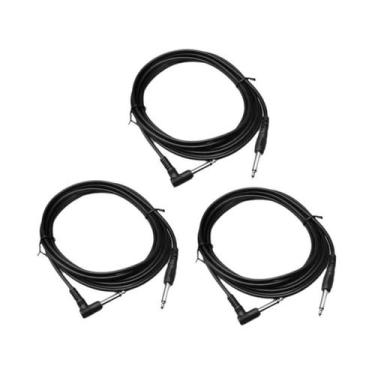 Imagem de Cabo De Instrumento De 3 Metros (10 Pés) Com Conector De 6,35mm E Redu