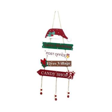 Imagem de Enfeite De Parede De Árvore De Natal De Madeira, Pingente De Natal, De