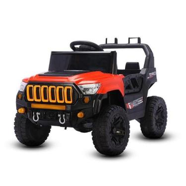 Imagem de Carro Elétrico Infantil Jipe Bang Toys 12v Vermelho 2 Em 1