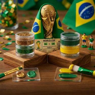 Imagem de Kit Torre Tinta Facial Corporal Cremosa e Torre Glitter CremosoColorma