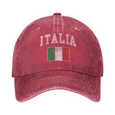 Imagem de Boné De Beisebol Com Aba Plana, Chapéu De Cowboy Preto Com Bandeira It