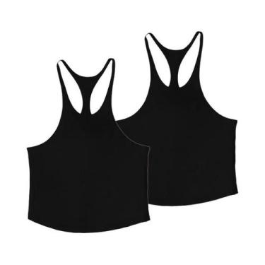 Imagem de Camiseta Regata Masculina De Algodão Sem Mangas Com Costas Em Y, Cor S