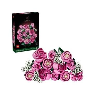 Imagem de BUQUE DE ROSAS LEGO BOTANICAL COLLECTION COR DE ROSA 789 PEÇAS 10374