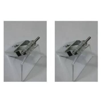 Imagem de Visor Acrílico .primeira linha. C Suporte P Moto Esmeril Protetor 2 Pç