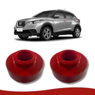 Imagem de Par Calço PU Mola Traseiro 32mm Nissan Kicks 2019 em Diante - Borfix
