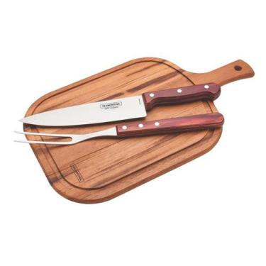 Imagem de Kit para Churrasco Tramontina Polywood 3 Peças