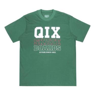 Imagem de CAMISETA QIX BOARDS SKATE Cor:VerdeTamanho:G2, Verde, G2