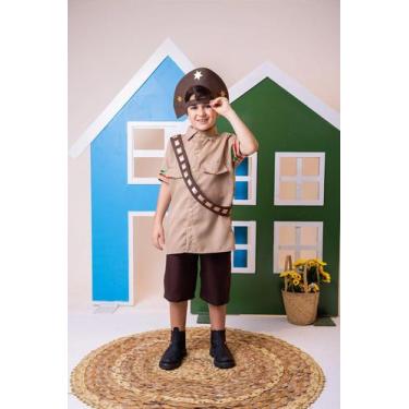 Imagem de Fantasia Junino Cangaceiro Arraia São João com chapeu Lampiao, 3, Brow