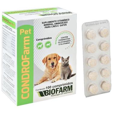 Imagem de Suplemento Vitamínico Mineral Aminoácido CONDROFarm Para Cães e Gatos 