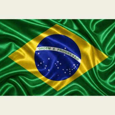 Imagem de Bandeira Do Brasil Celebração - Cetim 1,50x0,90cm - PERFECT IMPORTS